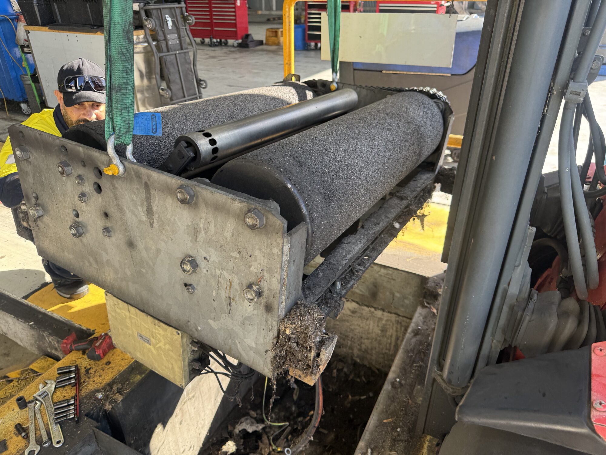 On-site component servicing